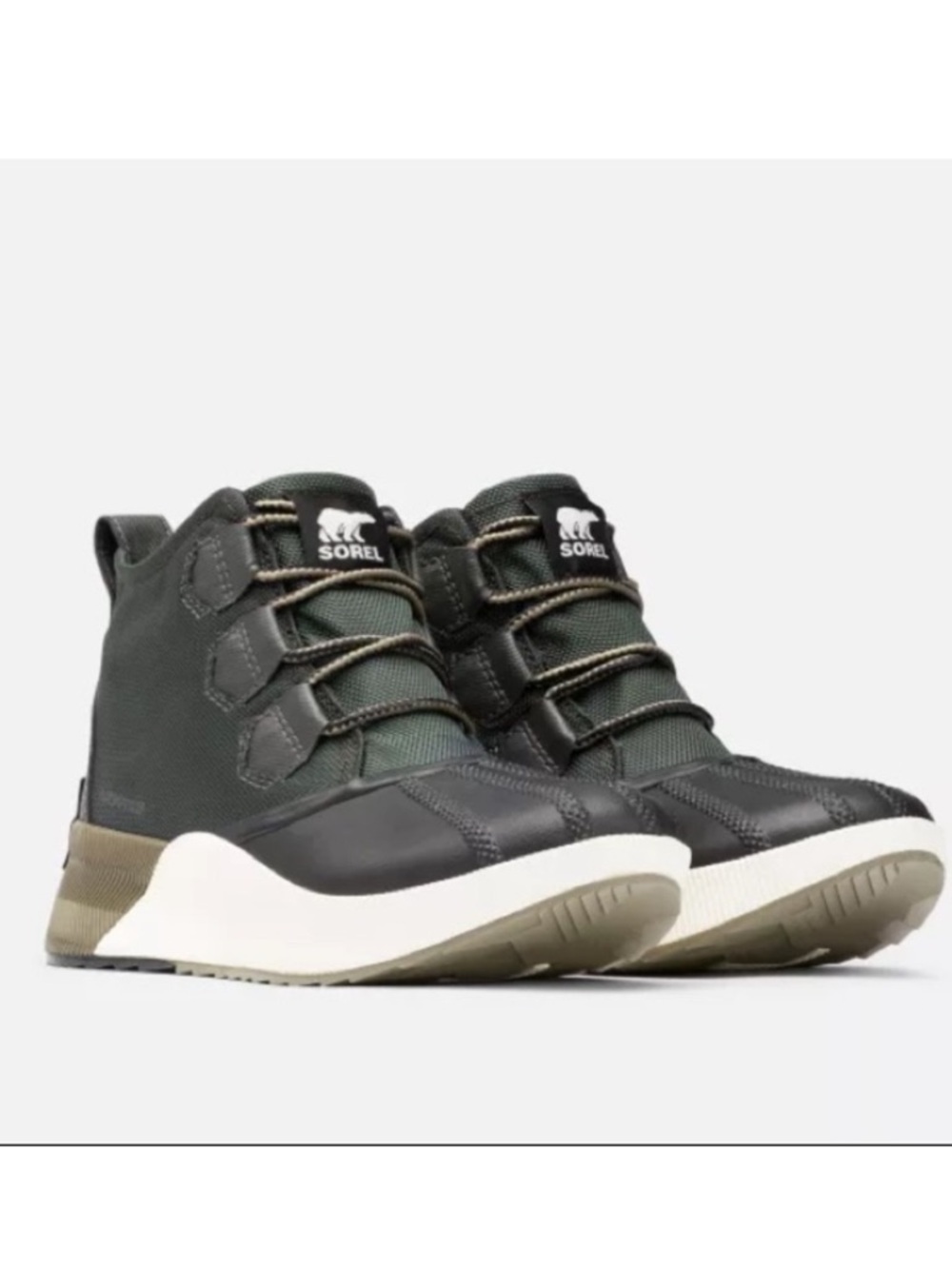 Sorel Out 'N About III Classic Waterproof Boot Sneakers Dark Moss Size 10.5